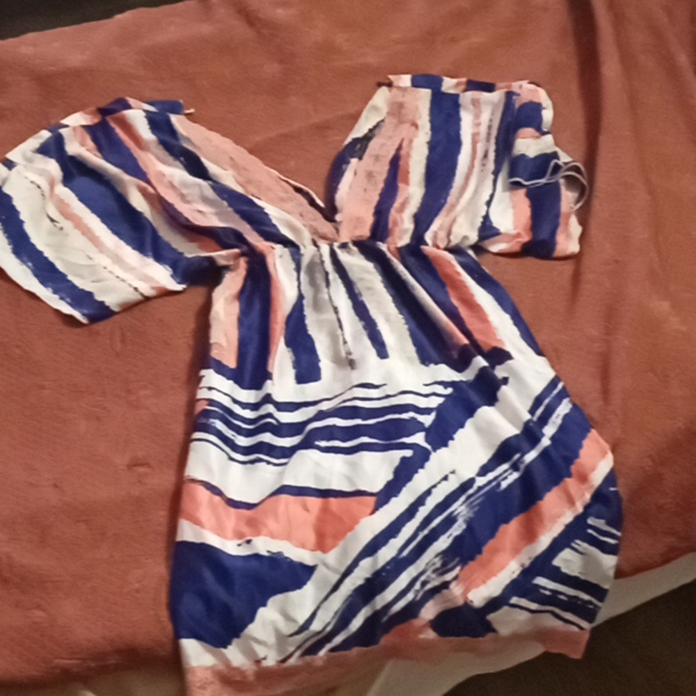 Grass collection striped dress